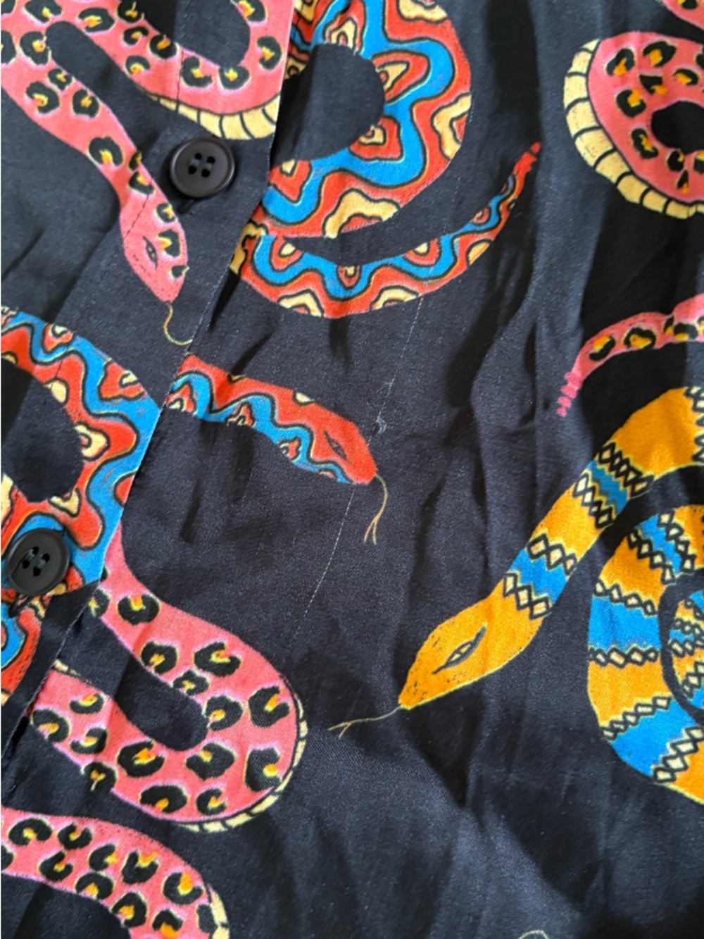 NWT FARM Rio Black Snake Maxi Shirt - Medium - Picture 7 of 7